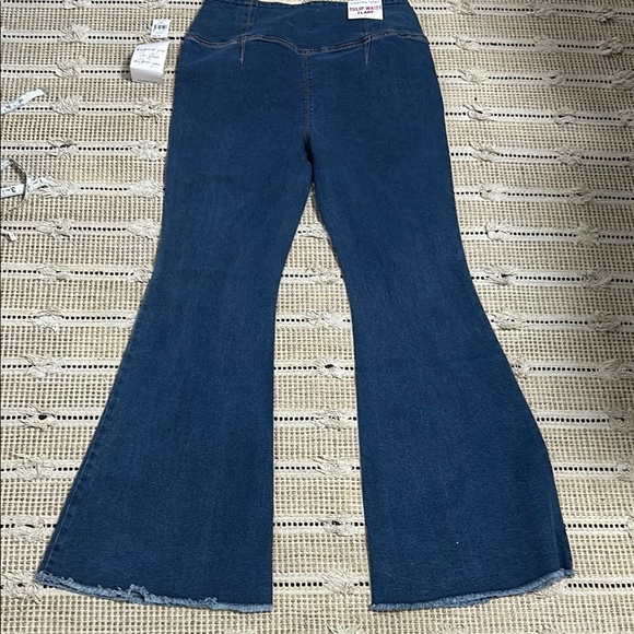 Vanilla Star Blue Flare Wide Leg Jeans - Picture 6 of 6